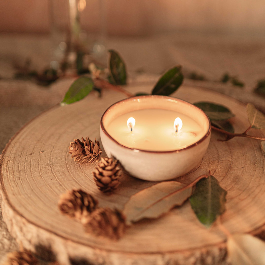 SCENTED CANDLE - WIND - Cozy Bowl Blue