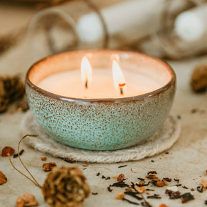 ISLAND SCENTED CANDLE - Cozy bowl Green